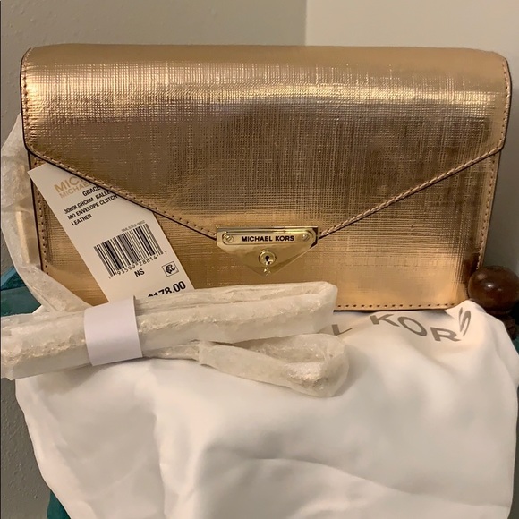 NWT Michael Kors Envelope Clutch/Crossbody - Picture 8 of 16